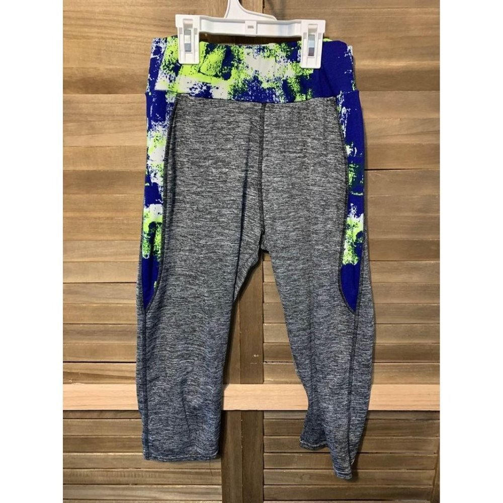 Athletic Capris Workout Leggings Womens Size Small/Medium Gray F2